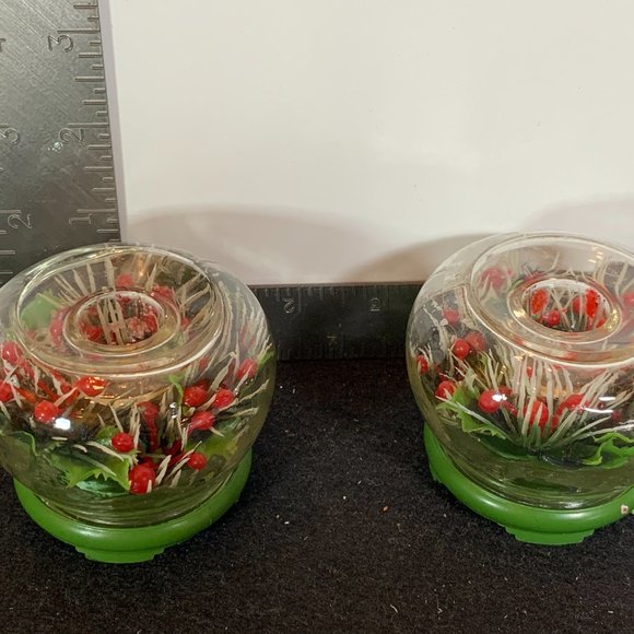 vintage Christmas candle holder Made in Hong Kong - Picture 3 of 5